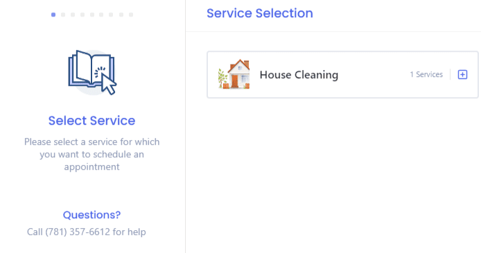 Select the service